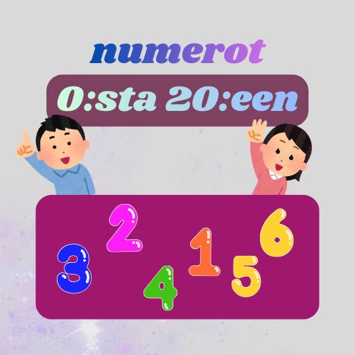 numerot 0:sta 20:een